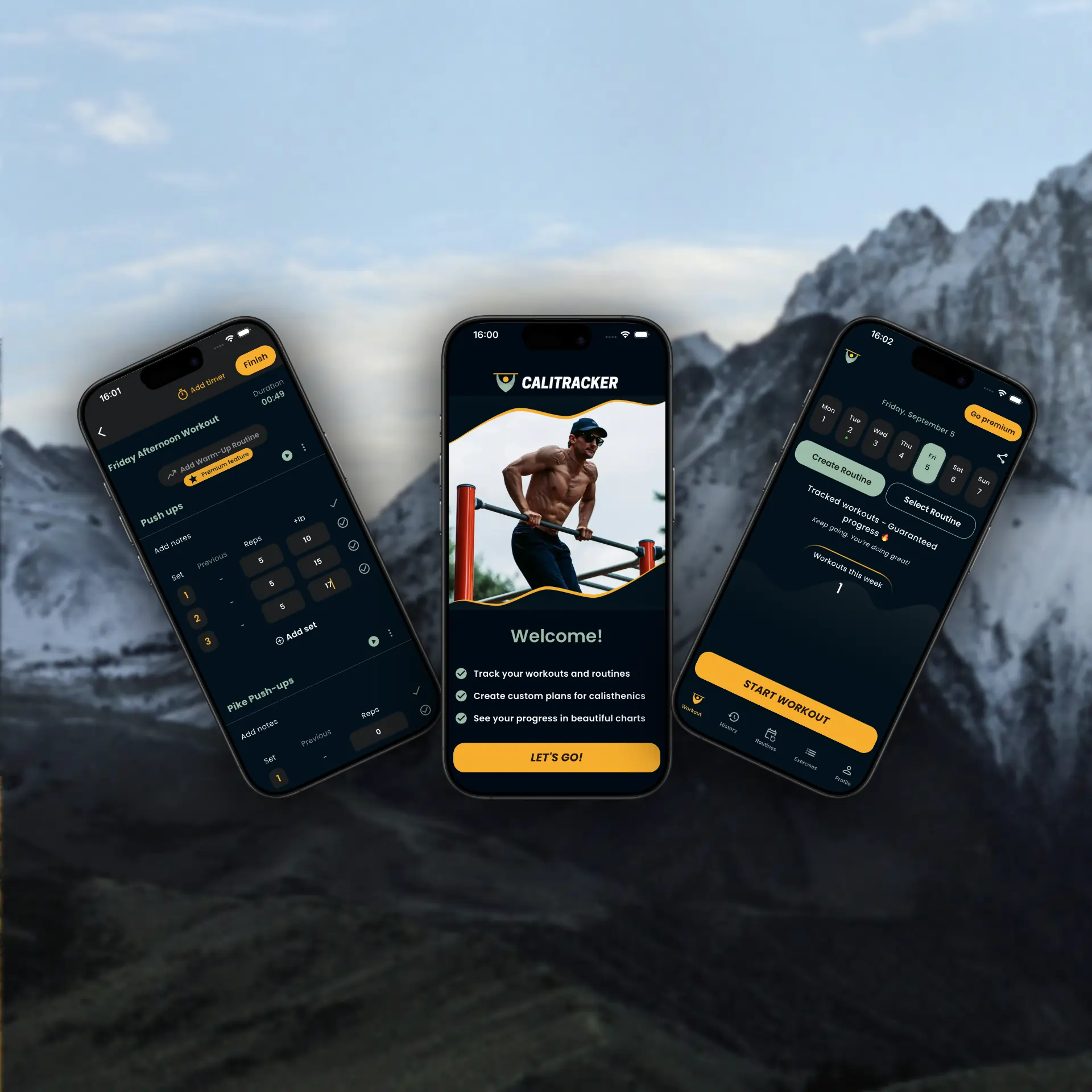 Calitracker App Screenshot