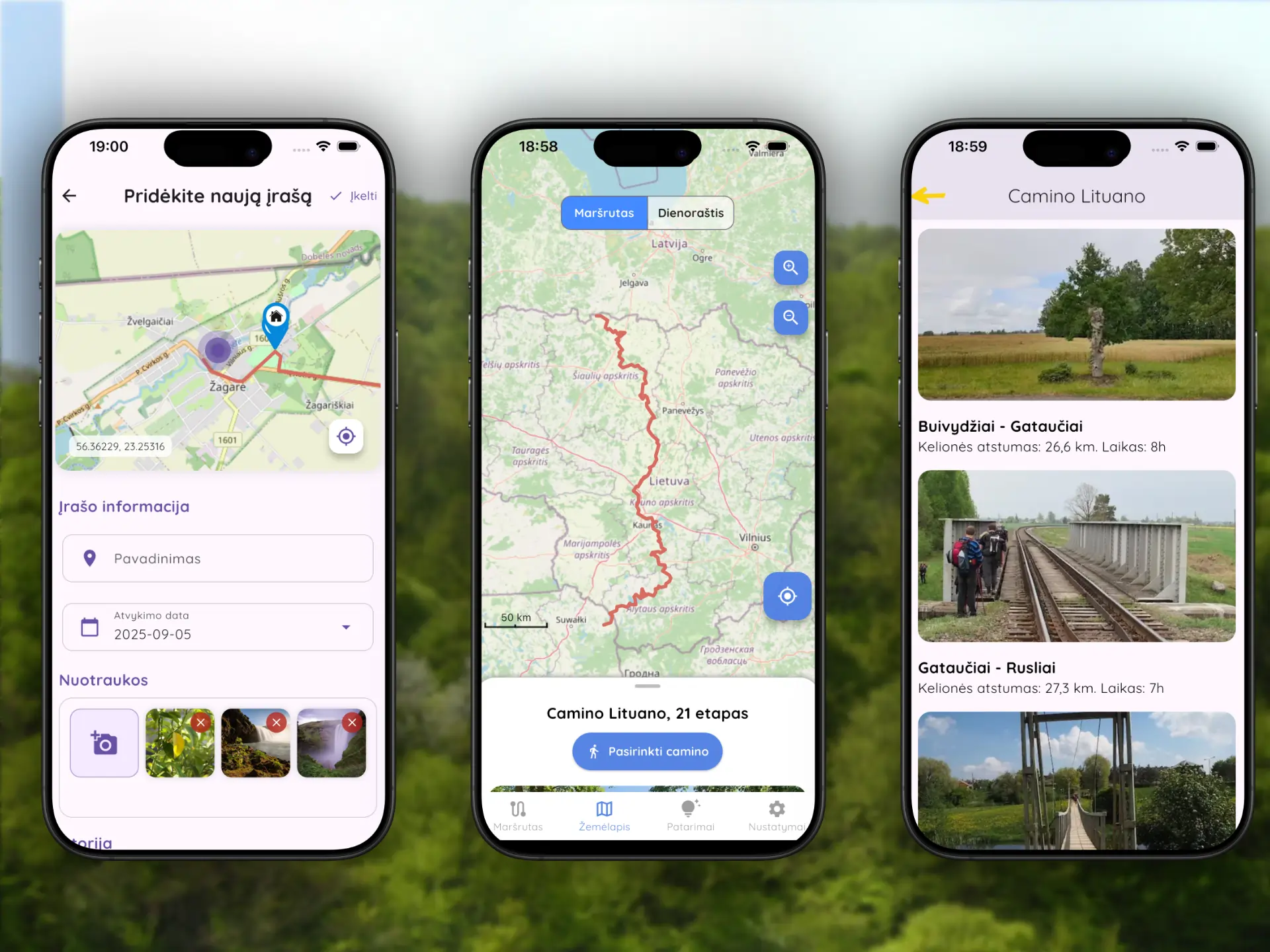 Camino Lituano App Screenshot