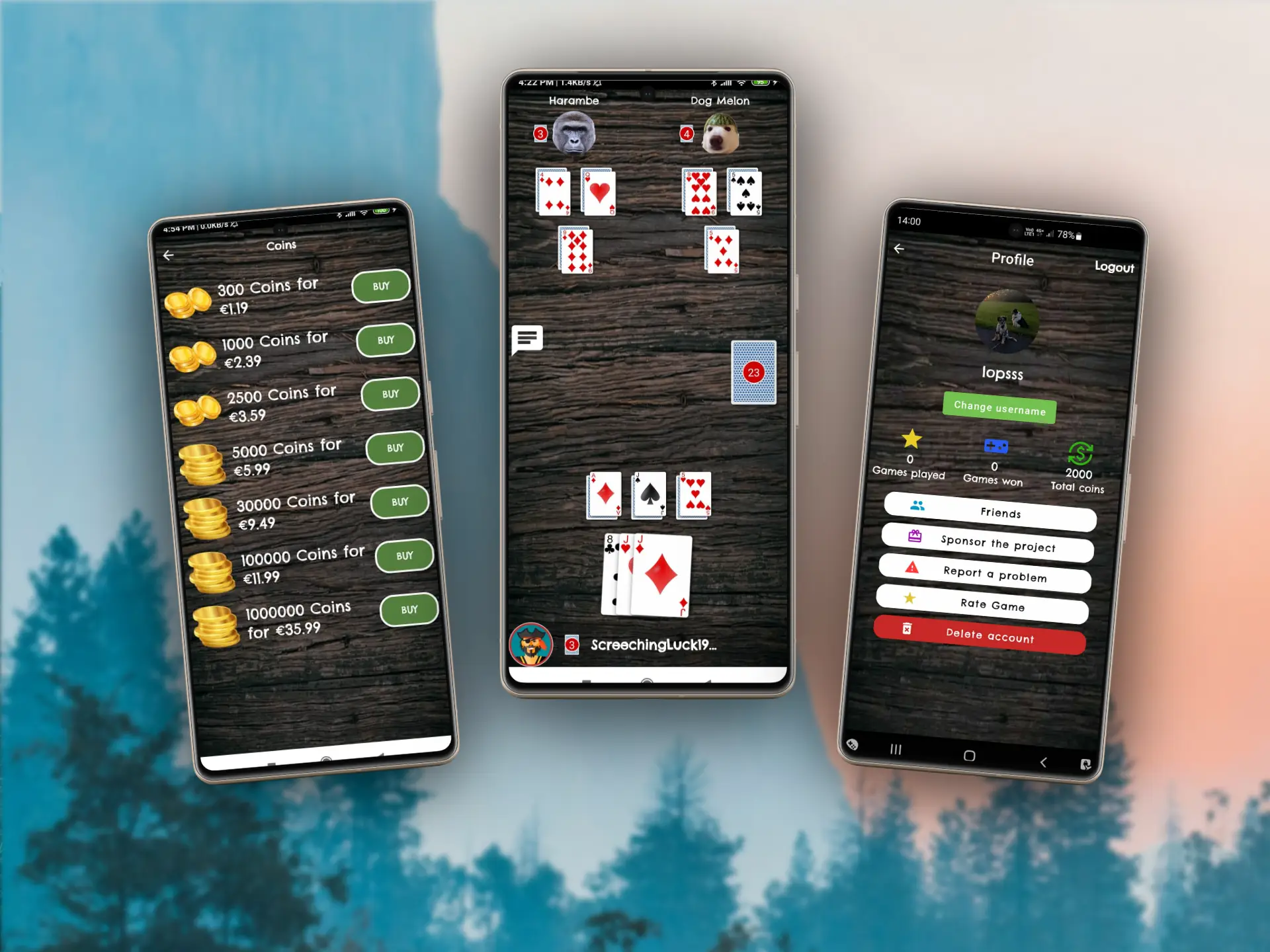 Card Game Sheethead App Screenshot